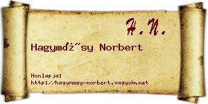 Hagymásy Norbert névjegykártya