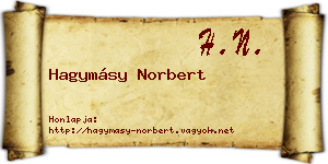 Hagymásy Norbert névjegykártya