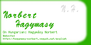 norbert hagymasy business card